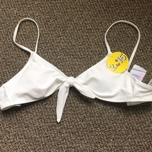White bikini top